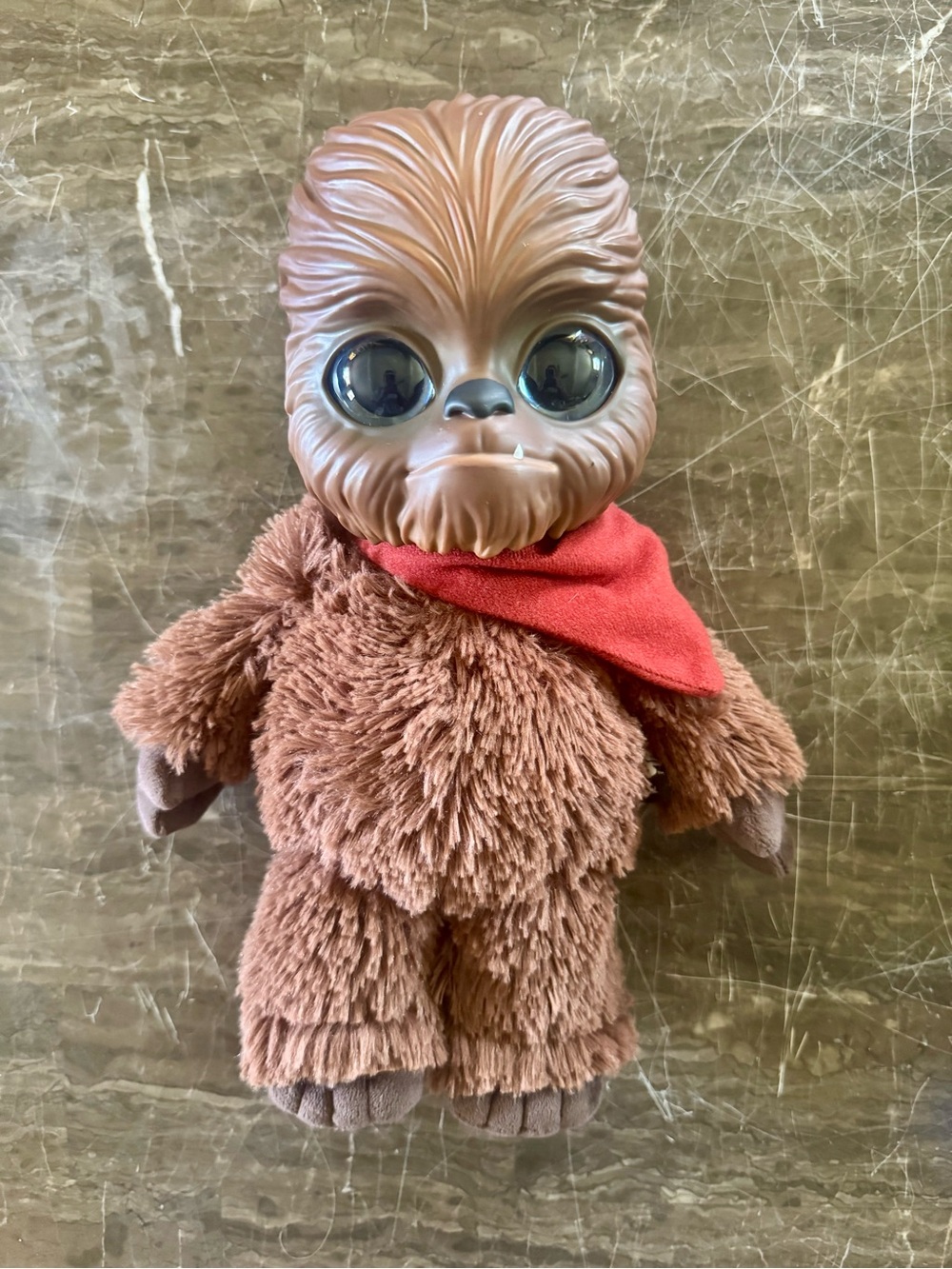 Star Wars Brown Plush Wookiee with Red Bandana